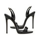 thumbnail image 1 of par de sandalias de tacón alto de metal para mujer, elegantes y finas, con tacón alto, sexys, color negro, talla 45 (EU42.5, US10.5, UK8)., 1 of 7