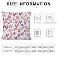 thumbnail image 5 of Autua Hearts Flowers Graphic Decorative Cushion Throw Pillow Cover for Home Couch Living Room Bed Sofa - Printed on Both Sides - Year-Round Use - 1PC 20x20in, 5 of 5