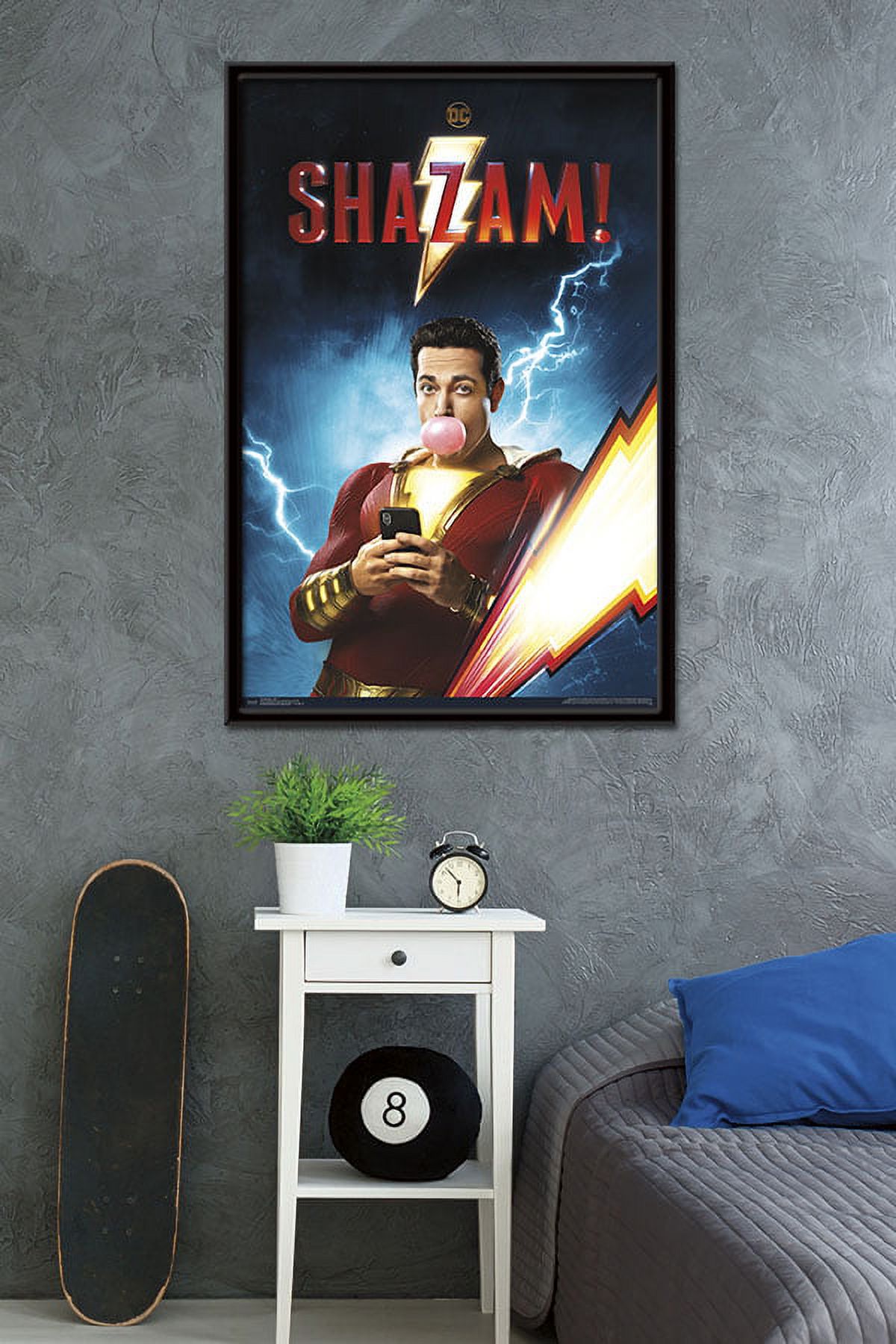 DC Comics Movie - Shazam - Chill Wall Poster, 22.375" x 34", Framed