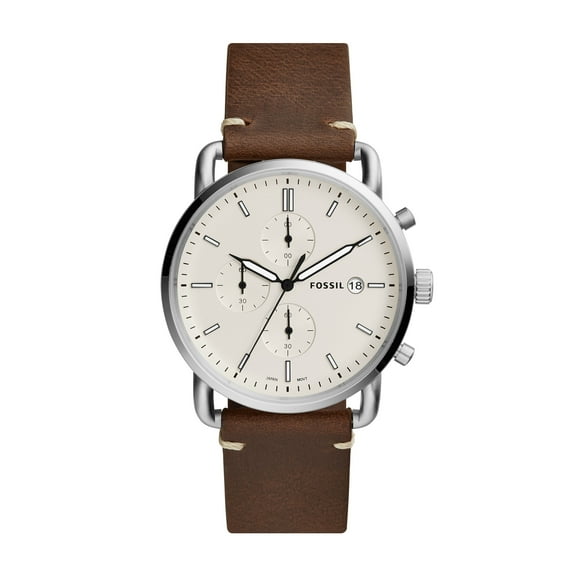 Fossil Men's Commuter Chronograph Leather Strap Watch