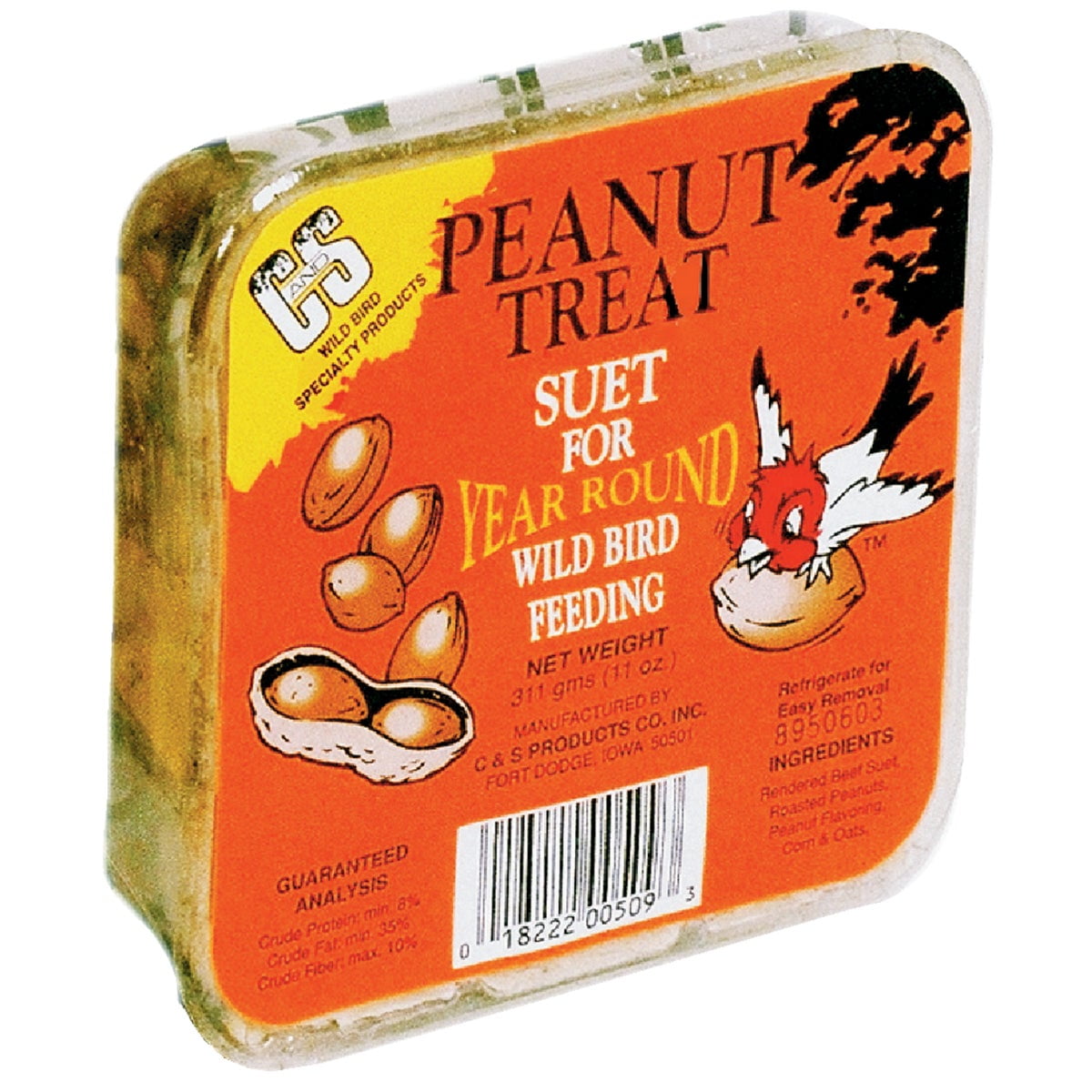 C&S Peanut Treat Suet - 11 oz.