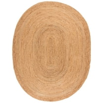 SAFAVIEH Cape Cod Aldous Geometric Area Rug, Natural, 8' x 10' Oval