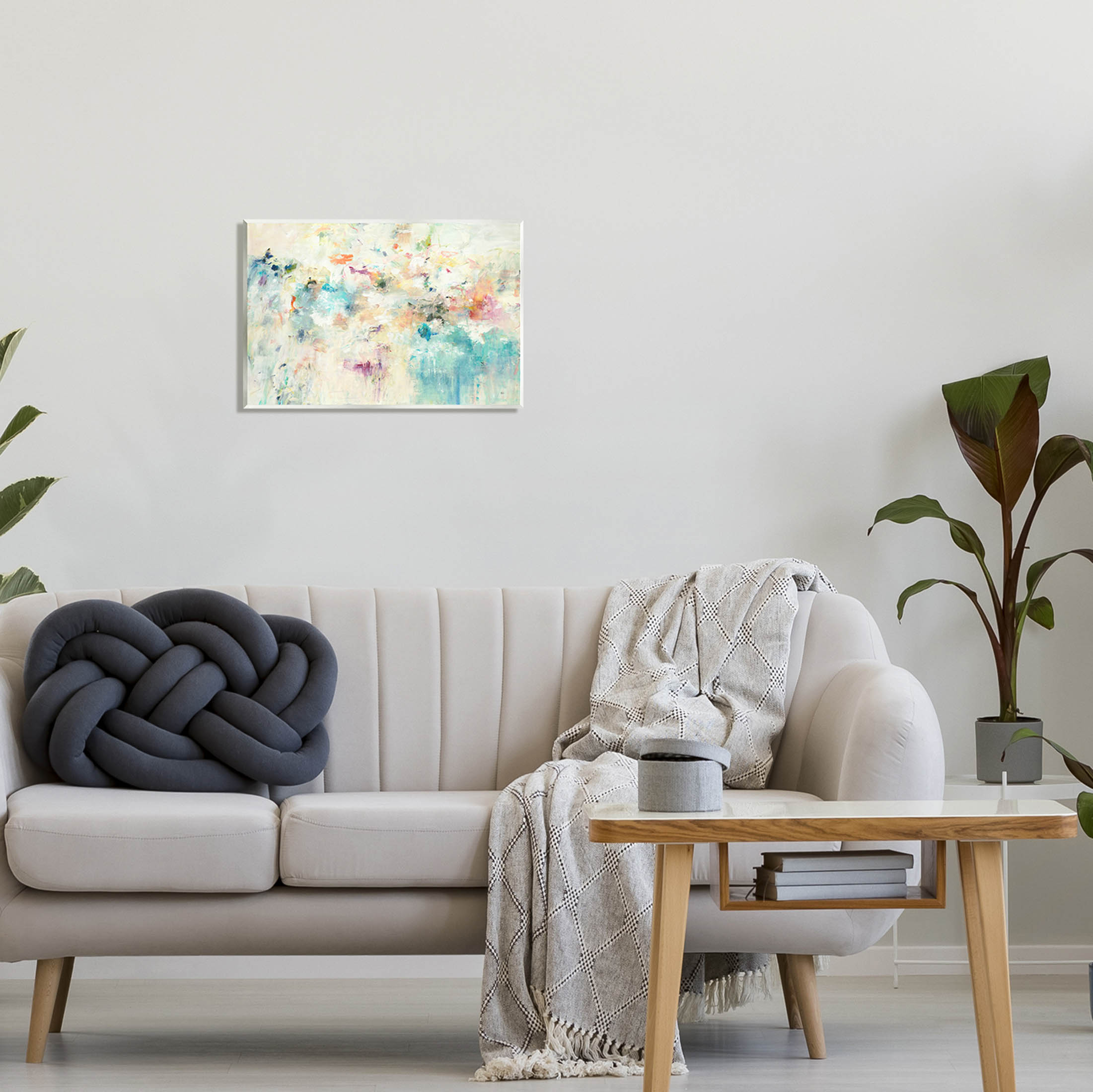 Stupell Industries Contemporary Abstract Composition Painting Unframed Art Print Wall Art, Design by Lisa Ridgers