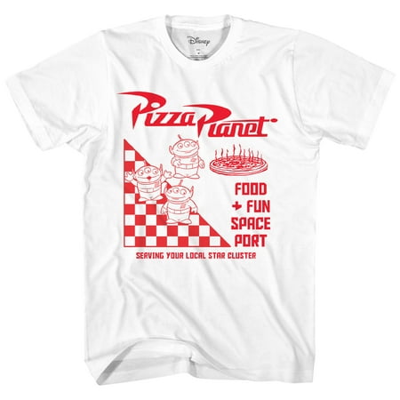 Disney Pixar Toy Story Pizza Planet Take Out Logo Disneyland World Tee Funny Humor Men's Graphic (Best Pizza Shop In The World)