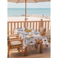 thumbnail image 2 of Outdoor Tablecloth with Umbrella Hole for Patio/Picnic/Party/Camping, Pink Spring Floral Waterproof Table Cloth Rectangle Table Cover Washable, Summer Botanical Vintage Birds (52"x 70"), 2 of 8