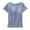 Blue, variant on Women's Tanks & Short Sleeved Top with Chest Pad Bra Cup Semi Sleeve Vest Pajamas - Comfortable Everyday Wear for Relaxed Fit