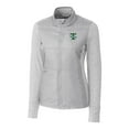 thumbnail image 2 of Women's Cutter & Buck Gray Tulane Green Wave Vault Stealth Hybrid Quilted Full-Zip Jacket, 2 of 3