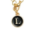 thumbnail image 5 of Round Shape Letter Charm Accessories for Stanley Tumbler Cup Name ID Letter L, Black, 5 of 7