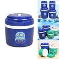 thumbnail image 3 of Cubo de Aislamiento Baoblaze Doble Pared Contenedor Aislado para El Almuerzo 2L azul, 3 of 8