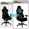 thumbnail image 5 of HUIACONG Gothic Sun Moon Gaming Chair Covers with 2 Pieces Armrest Covers Comfortable Desk Chairs Covers Slipcover Protectors for Home, Office Decorations, 5 of 8