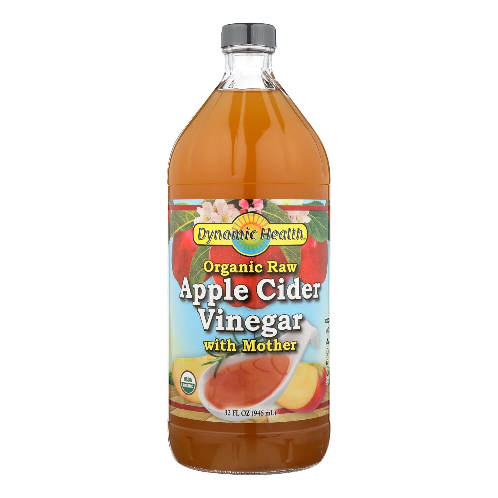 Dynamic Health Organic Apple Cider Vinegar with Mother, 32 Fl Oz