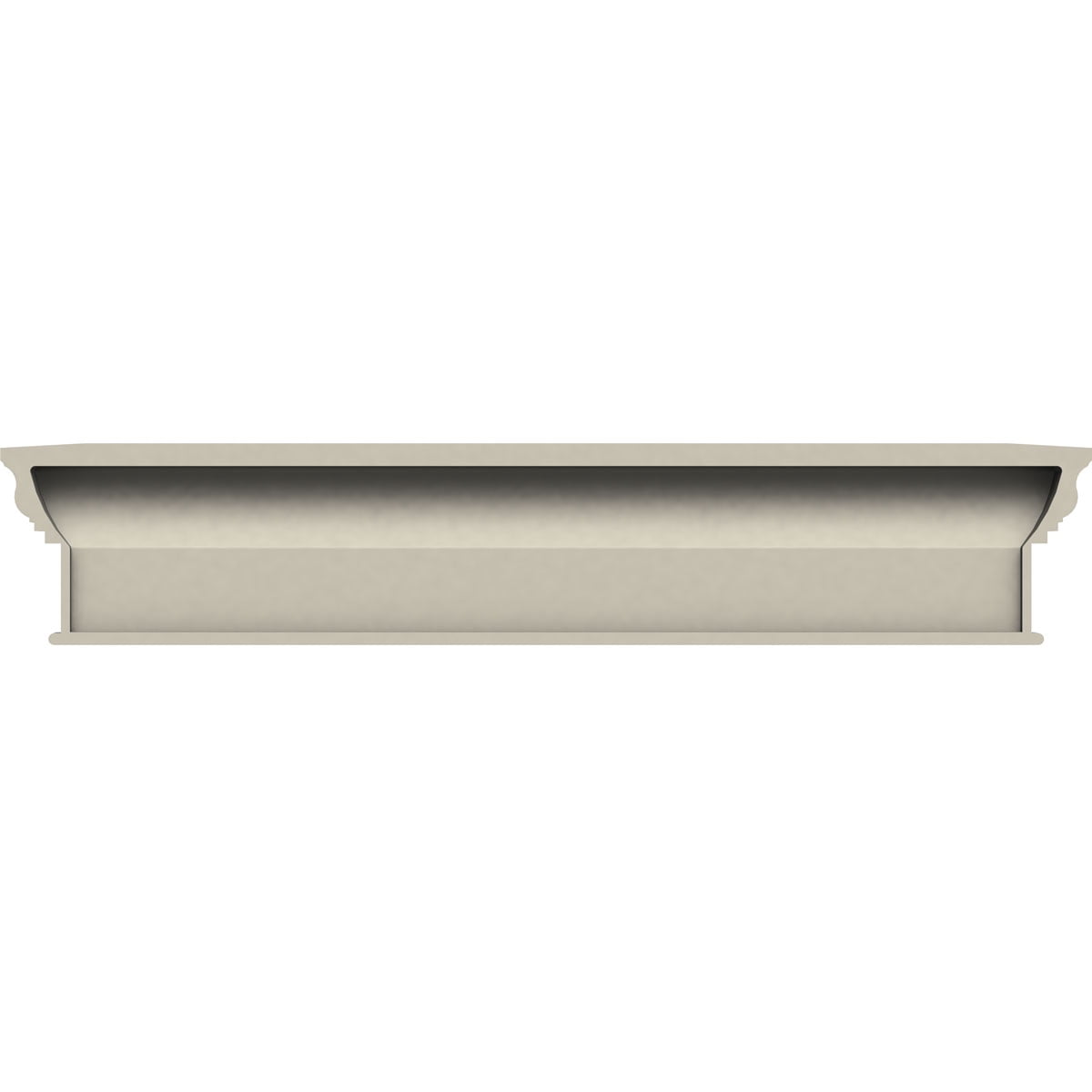 Ekena Millwork 24" Bottom Width x 32.50" Top Width x 12"H x 1.25"P Craftsman Crosshead