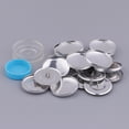 thumbnail image 2 of 10 Pieces 20mm/30mm/40mm Round Metal Cover Buttons Assembly Tool DIY Bag Cloth Buckle Button Semi-finished Products 3, 2 of 8