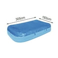 thumbnail image 3 of Quick Set Pool Cover - Heavy Duty PE Swimming Pool Cover 340x230cm, Windproof & Snug Fit for 305x183cm Pools, Summer Pool Accessory, Leaf & Dirt Protection, Lightweight 800g, 3 of 5
