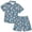 Navy, variant on Boys Outfits Cartoon Print Lapel Short Sleeve Button Top And Shorts 2 Piece Everyday Wear Baby Boys' Clothing Sets Size 3-4 Years