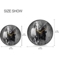 thumbnail image 2 of Running Horses Wall Clock Round Silent Non Ticking Battery Operated Accurate Arabic Numerals Design Clocks for Home Kitchen Living Room Bedroom 12inch Home Decor, 2 of 6