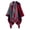 Red, variant on VISALY Poncho Shawl Boho Cardigans Women's Shawl Open Front Cape Oversized Sweaters Casual Cardigan Shawls for Fall Winter Blanket Shawl Wraps Off The Shoulder Poncho Knitted Poncho Black One Size