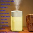 thumbnail image 3 of Mini humidificador, fuente de alimentación USB, adecuado para sala de estudio, dormitorio, habitación de bebé, oficina, coche, con LED de 7 colores, humidificador de aire, se puede utilizar para hidra, 3 of 5