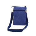 thumbnail image 4 of LAVA Small Crossbody Phone Purse for Women Men Waterproof Canvas Shoulder Bag Passport Wallet for Travel(Blue), 4 of 8