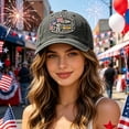 thumbnail image 6 of Vintage Military Baseball Cap for Men, Black Polyester Dad Hat Adjustable Outdoor Sport Caps Daily Commute Gift for Him, 6 of 6