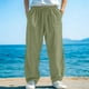 thumbnail image 1 of Ceisia Men's All-Season Casual Pants - Thin Solid Gift Color Business Daily Pocket Tapered Mid-Waist Button Trousers, 1 of 4
