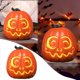 thumbnail image 3 of Calabaza de Halloween Lant Ern Decoración de escena de Halloween Divertida calabaza Lant Ern Iluminación Calabaza grande hueca, 3 of 7