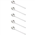 thumbnail image 1 of 5 Pieza Cucharada de Café Cuchara de Café de Acero Inoxidable 304 con Manejar Juego de Cuchara de Té de Postre Accesorios de Cocina Plata S, 1 of 5