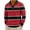 Red020, variant on QHRMKOG Mens Long Sleeve Polo Shirts Loose Fit Striped Polo Shirt Comfort Collared Golf Tshirts Fashion Top Black 2XL