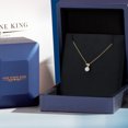 thumbnail image 5 of Gem Stone King 14K Yellow Gold White Moissanite Solitaire Pendant Necklace | 0.23 Cttw | Round 4MM | Gold Necklace for Women | With 18 inch Chain, 5 of 6