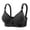 BST49-Black, variant on VV AVEORS 2026 Posy Bras For Old Women Comfort No Underwire Full Coverage Bras Front Closure Support Bras Push Up Cotton Bras Red 42