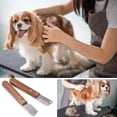 thumbnail image 5 of ZHAOCHENG Uds., cuchillo recortador de mano izquierda, cuchillo profesional para pelar perros con mango de madera ergonómico, 5 of 5