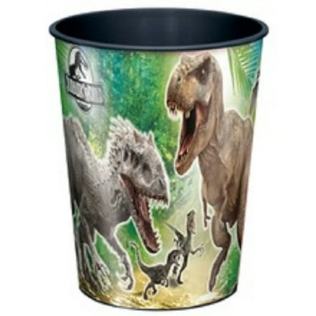Unique Industries 12X Jurassic World Plastic 16 Ounce Reusable Keepsake Favor Cup ( 12 Cups )