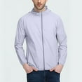 thumbnail image 2 of YLSDY Big and Tall Hood Jackets for Men with Pockets Zip Up Sun Protection Lightweight Outwear Long Sleeve Jackets Streetwear Gray L, 2 of 4