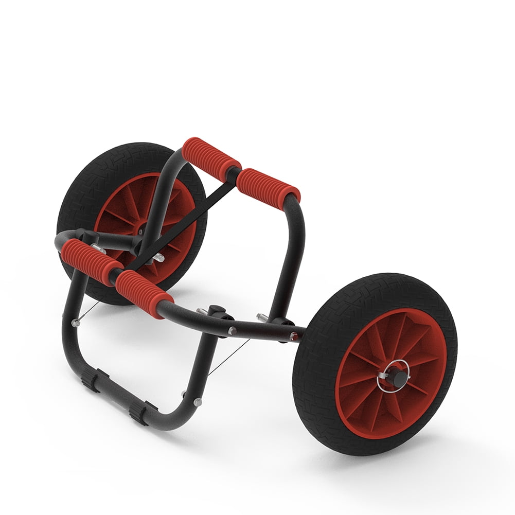 Kadyn Kayak Cart, Modern Kayak Trolley with No-flat Airless Tires, Aluminium Kayak Carrier Cart for Kinds of Kayaks & Canoe, Black and Red Kadyn Kayak Cart, Modern Kayak Trolley with No-flat Airless Tires, Aluminium Kayak Carrier Cart for Kinds of Kayaks & Canoe, Black and Red