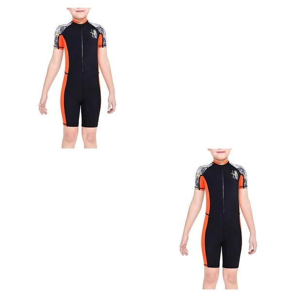 Yuarrent Trajes de neopreno para niños traje de buceo ultrafino de secado rápido pantalones de manga corta traje de baño transpirable Type2 NO2