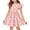 Pink, variant on YOUYEDIAN Easter Midi Dresses for Girls Teen Summer Cute Flutter Sleeve Princess Dress Crew Neck Buuny Rabbit Print Dresses (Red, 9-10 Years)