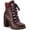 Wine, variant on Sun + Stone Womens Octavia Faux Leather Ankle Combat & Lace-up Boots