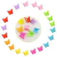 thumbnail image 2 of Mini Plastic Hair Clips, 20Pcs Each, with Antennae and Butterfly Design, Random Colors: 20 Pieces Per Pack， Assorted Color Mini Jaw Clip Hairpin Accessories Women, Girls, Kids, Baby, Random, 2 of 7