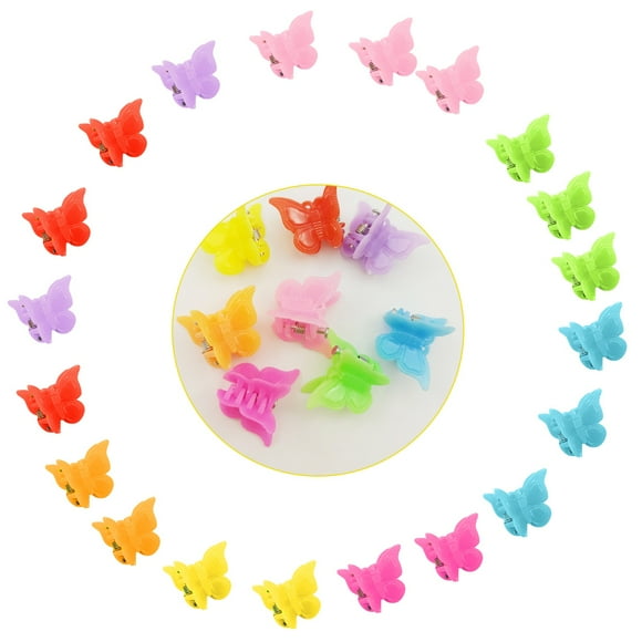 Économies sur les Barrettes! Bradem Pinces à Cheveux Papillon Barrettes à Griffes, Mini Pince à Mâchoires de Couleur Assortie Accessoires pour Barrette Femmes, Filles, Enfants, Bébé, Aléatoire, 20X Barrette