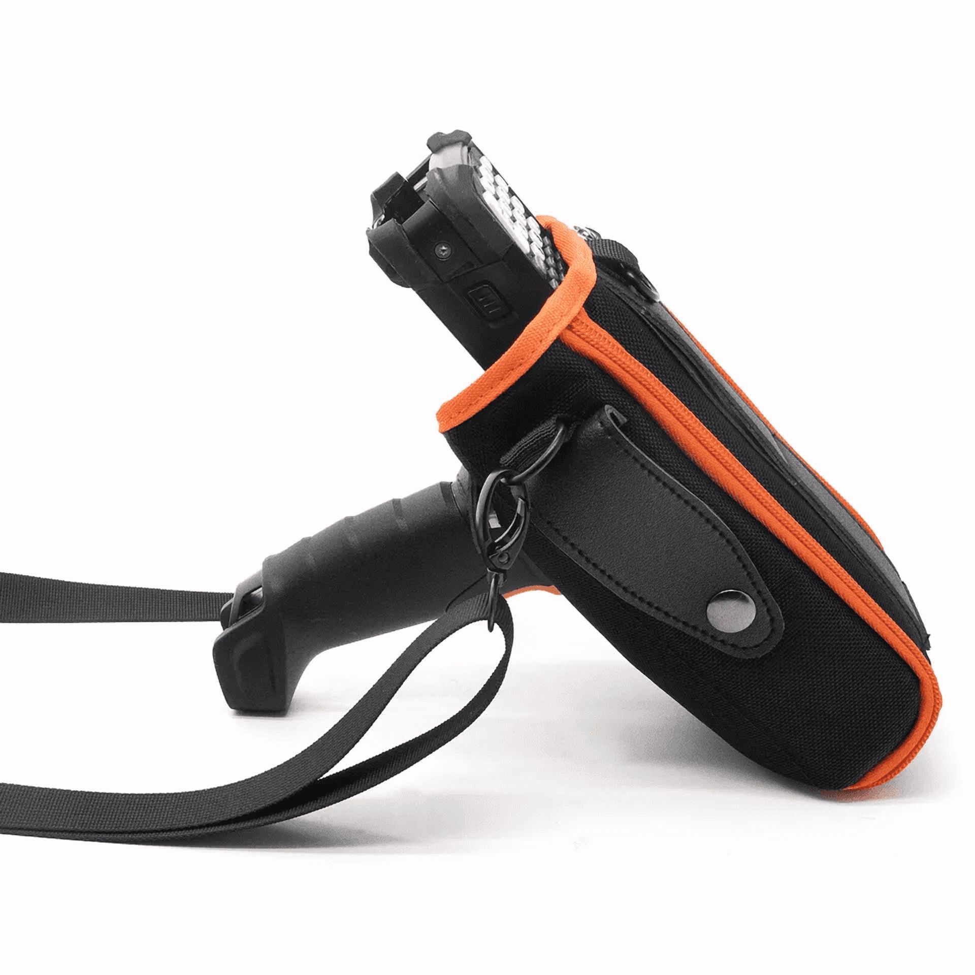 Shoulder Belt Carrying Case Holster for Symbol MC9000 MC9060 MC9090 MC9100, MC9190 MC9200 MC92N0 Handheld Android PDA Phone Barcode Scanner,Orange(SG-MC9121112-01R)