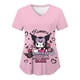 thumbnail image 3 of Sanrio Kuromi-Camiseta con estampado de Hello Kitty para mujer, camisa con bolsillo y cuello en V, uniforme de enfermera con estampado HD de dibujos animados, Y2k, novedad de verano, 3 of 7