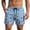 AB221 Blue, variant on Bainana Swim Trunks With Liner For Mens Star Print Elastic Waist Straight Leg Board Shorts Men'S Summer Holiday Beach Pool Hawaii Swim Shorts Navy Size L