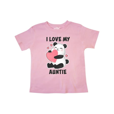 

Inktastic I Love My Auntie with Panda Illustration Gift Toddler Boy or Toddler Girl T-Shirt