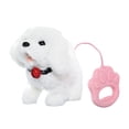 thumbnail image 1 of Juguete eléctrico para perro que camina con correa para niños, cachorro musical que mueve cola, cachorro cantando simulado, mascota electrónica Blanco, 1 of 8
