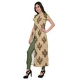 thumbnail image 2 of Moomaya Printed Kurta Front Slit Tunic Tops Women Summer Wear Ladies Kurti, 2 of 5