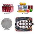 thumbnail image 4 of Lunch Bag Portable Crossbody Meal Bag Cooler Bag Insulated Lunch Bag Food Bag Handheld & Crossbody Design Polychromatic Butterfly, 4 of 6