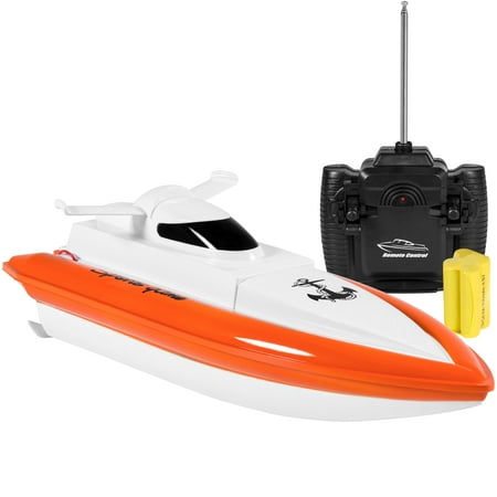 Best Choice Products 27MHz High-Speed Battery Powered Remote Control Electric Racing Water RC Boat Toy w/ UL Charger, 2 Motors -