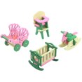 thumbnail image 3 of 1 juego de muebles de madera Muñecas Miniatura Regalos para niños 6, 3 of 5