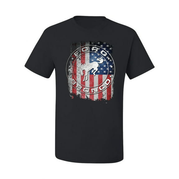 Wild Bobby US Flag Ford Bronco Men Tee