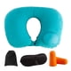 thumbnail image 1 of Almohada Inflable de Viaje Manual presurizada Almohada Inflable Automática en Forma de U Azul Claro Transpirable Cómoda Almohada Núcleo Cervical Lumbar Oficina Descanso Viajes El Mejor Regalo brillar Juguete, 1 of 5